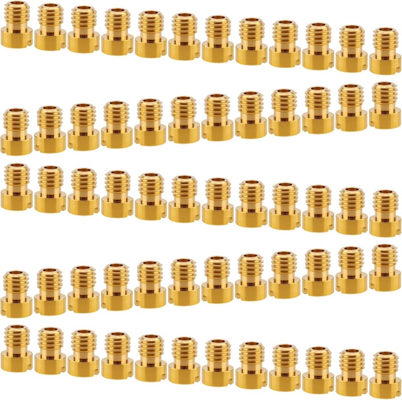 Windance 60 pcs/Box Brass Carburetor Main Jet Kit #50 - #198 Fit for Nibbi Keihin Nibbi Keihin CVK PE PZ CV VB VD VE GY6 99101-393 99101-GHB-000 with 5 Cleaning Needles 5 Brushes - Image 4